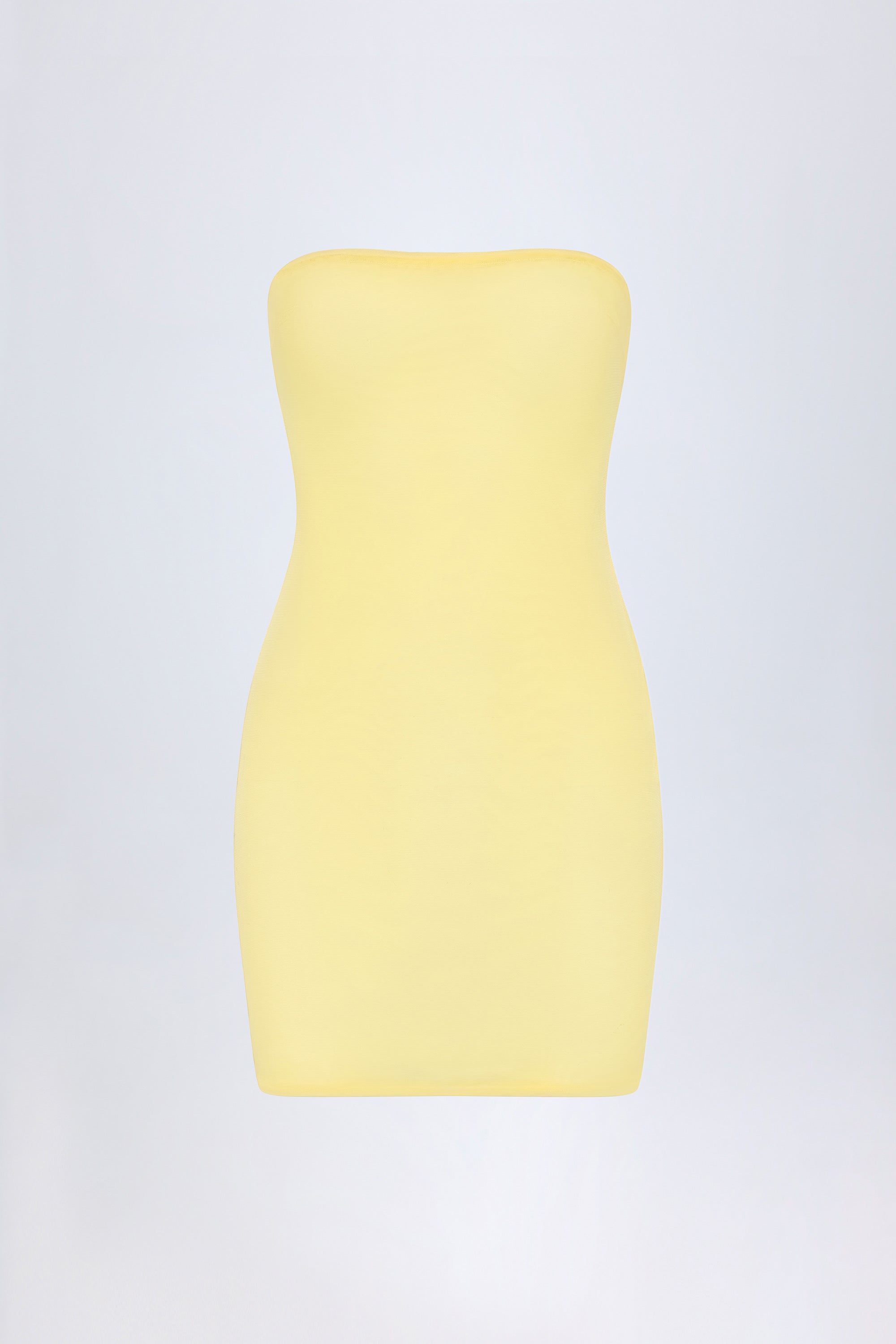 Intimates Soft Mesh Mini Slip Dress in Yellow